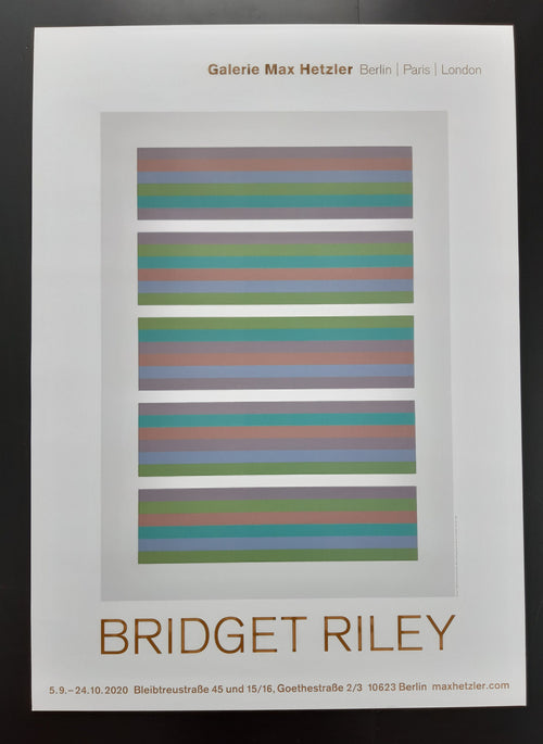 Bridget Riley art exhibition poster - 23.2"×32.9" (59×83.5cm)