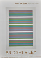 Bridget Riley art exhibition poster - 23.2"×32.9" (59×83.5cm)