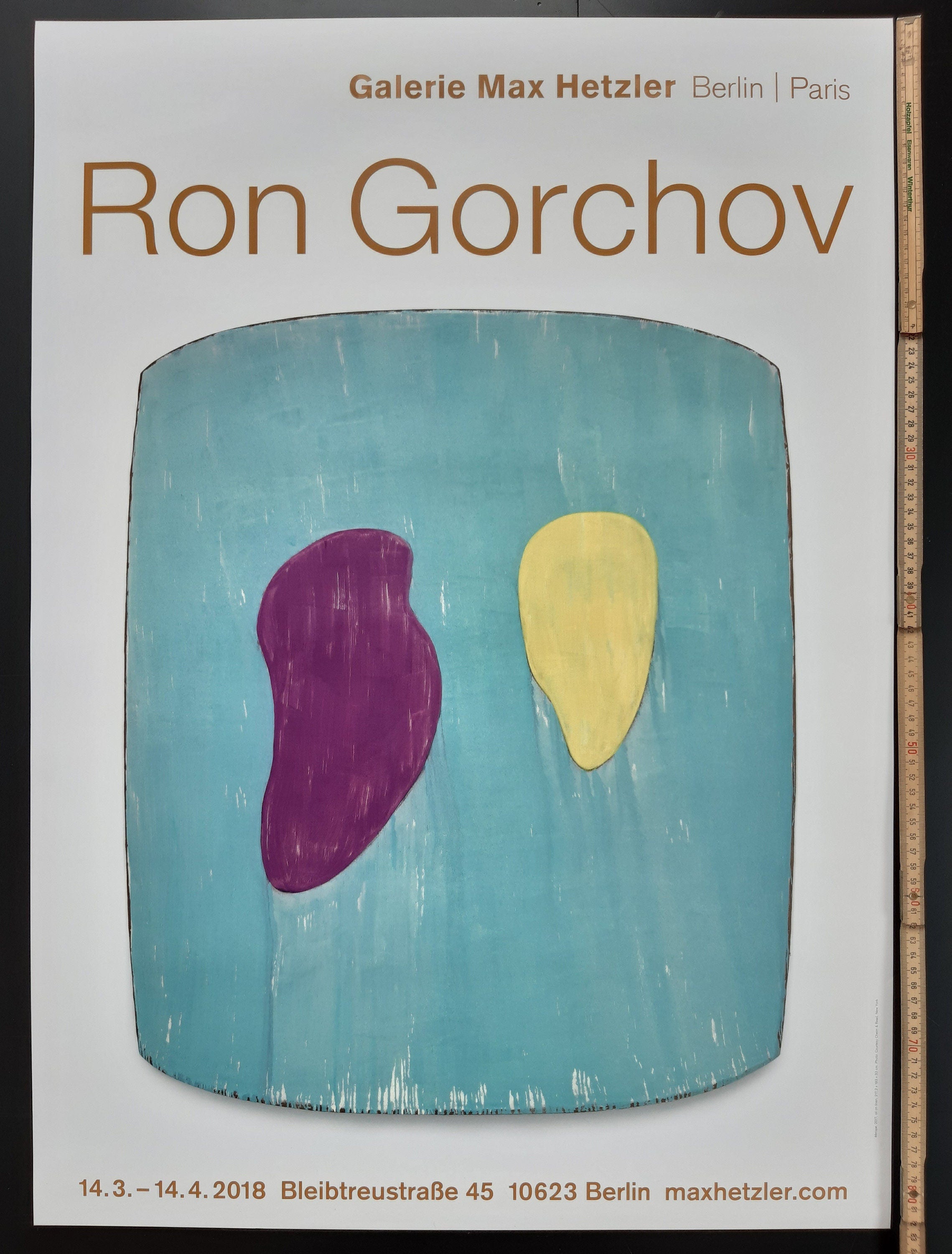Ron Gorchov Kunstausstellung Poster – 23.2"×32.9" (59×83.5cm)