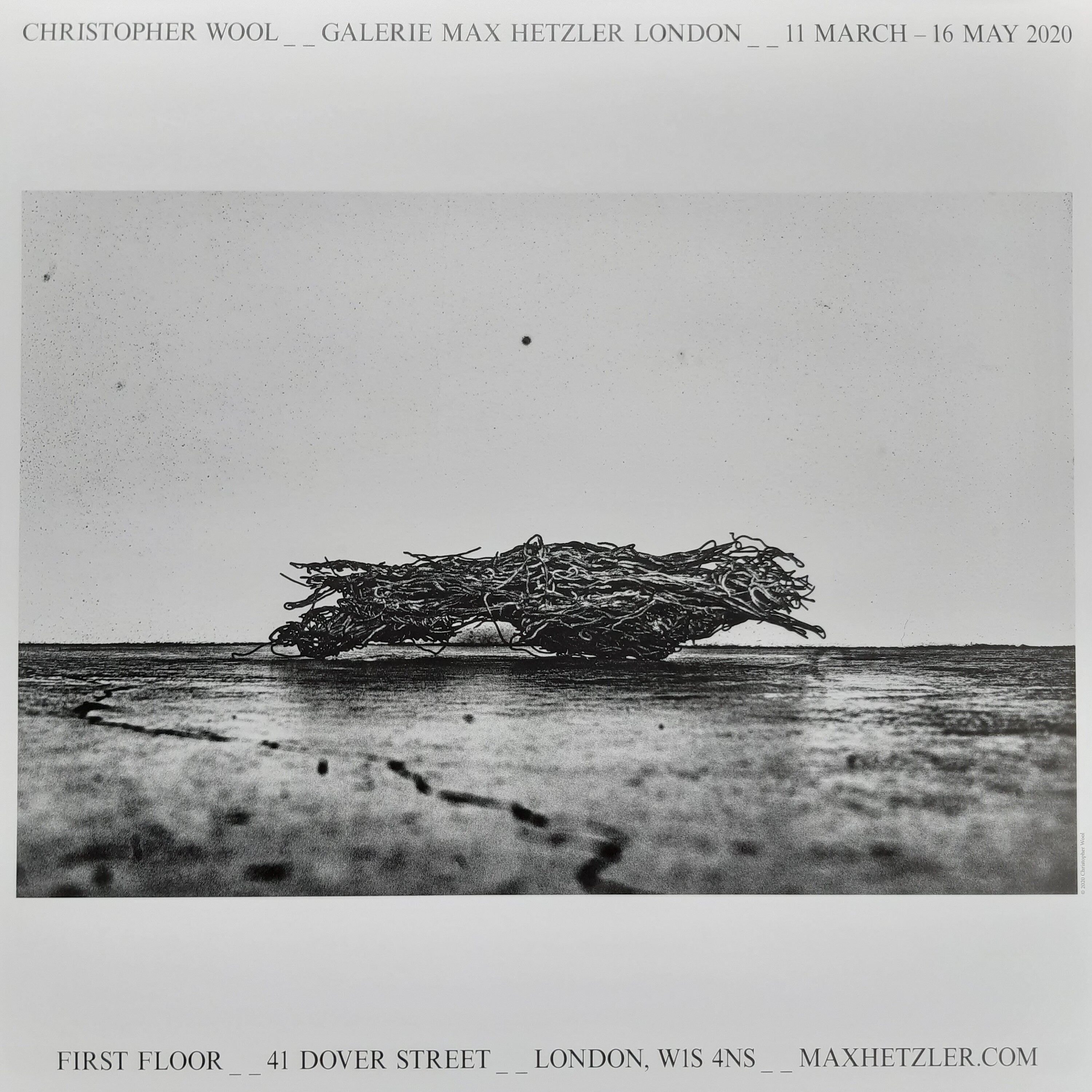 Christopher Wool photo exhibition poster - 23.2"×23.2" (59×59cm)