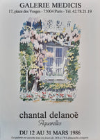 Chantal Delanoë original art poster - 19.7"×27.2" (50×69cm)