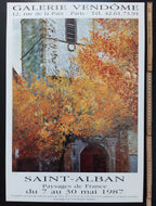 Michel Saint-Alban original art poster - 17.3"×25.0" (44×63.5cm)