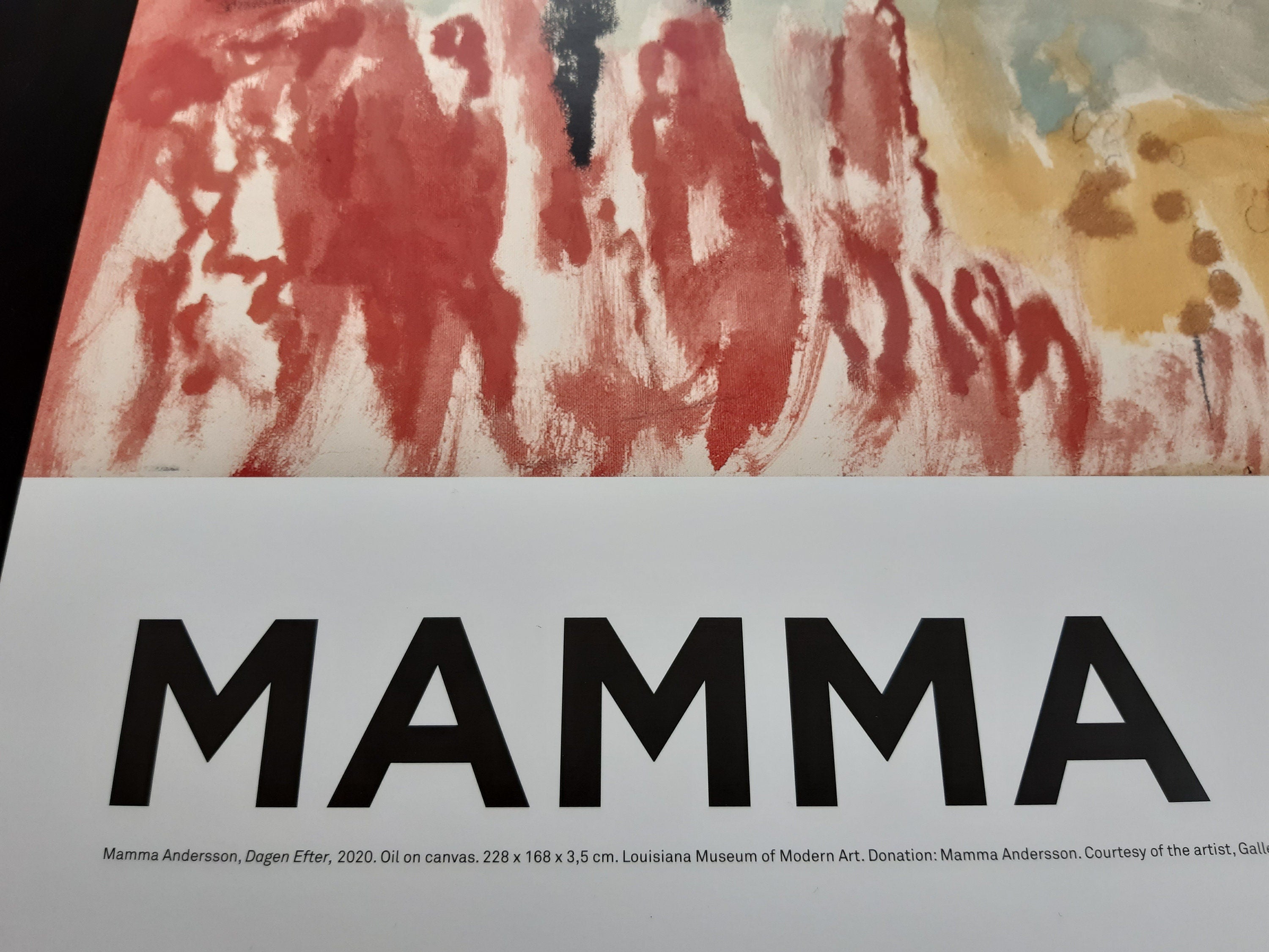 Mamma Andersson großes Kunstausstellungsplakat – 84 × 118,5 cm