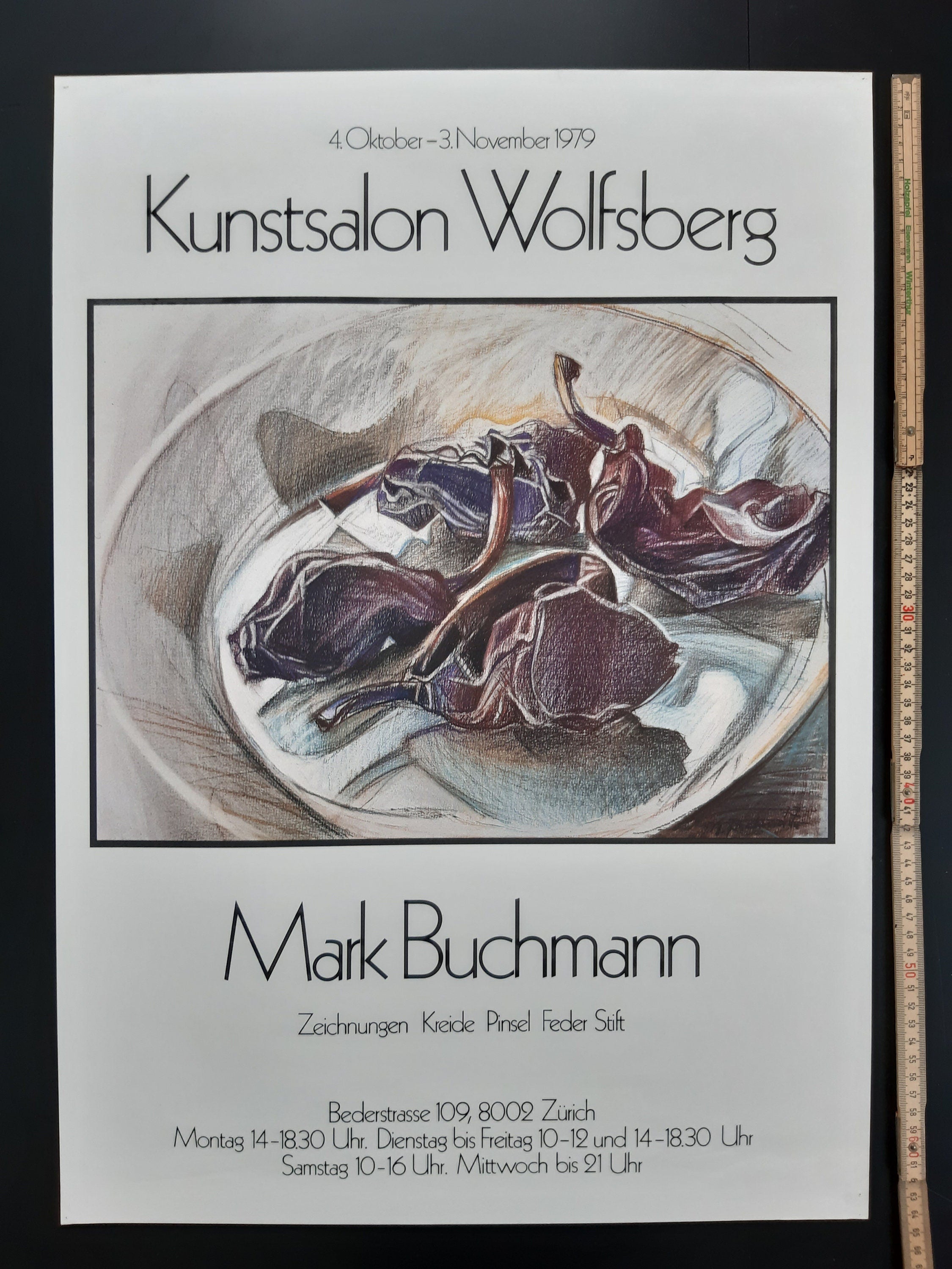 Mark Buchmann art exhibition poster - 18.1"×25.6" (46×65cm)