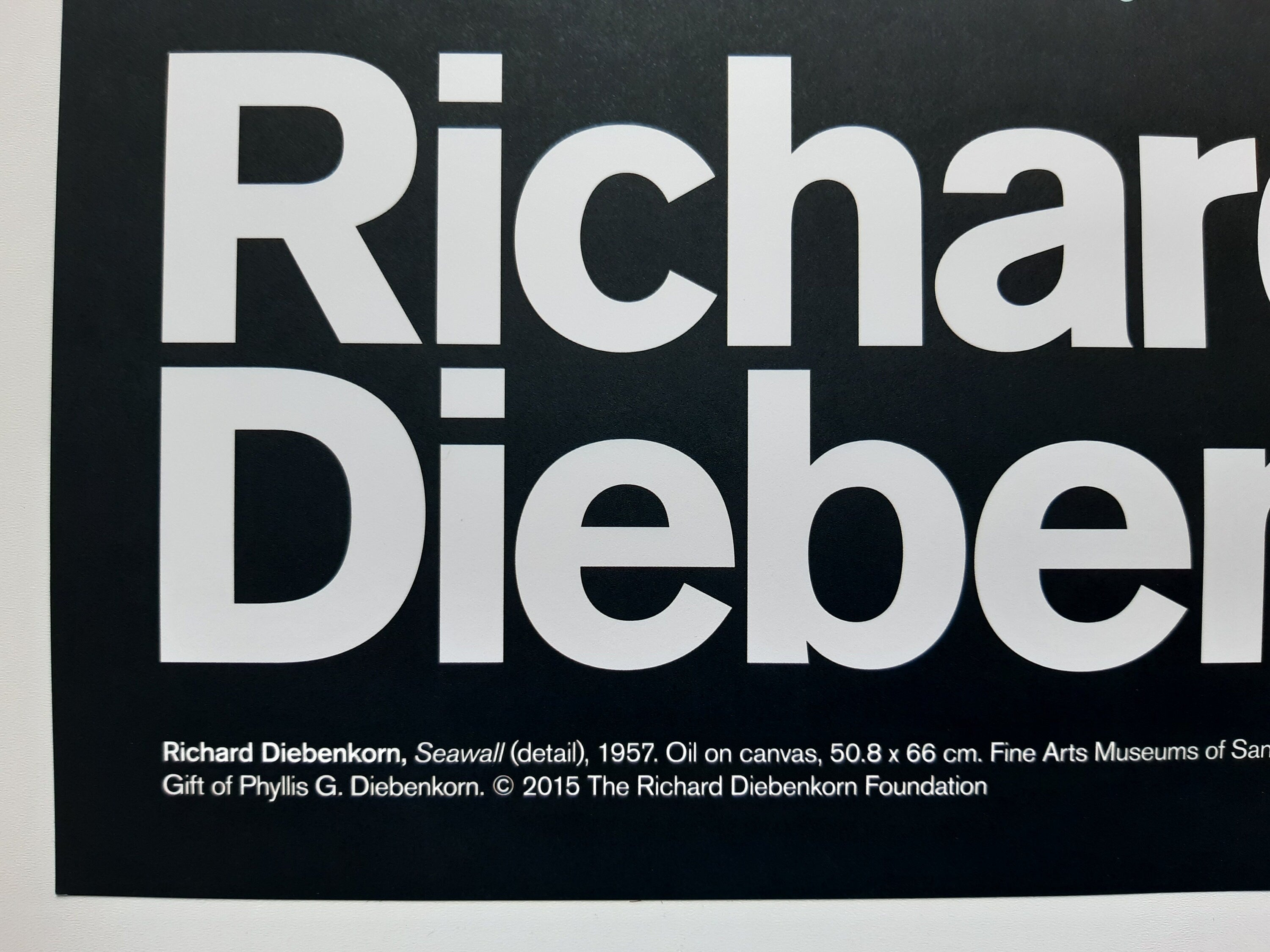 Richard Diebenkorn original art poster - 19.9"×29.9" (50.5×76cm)