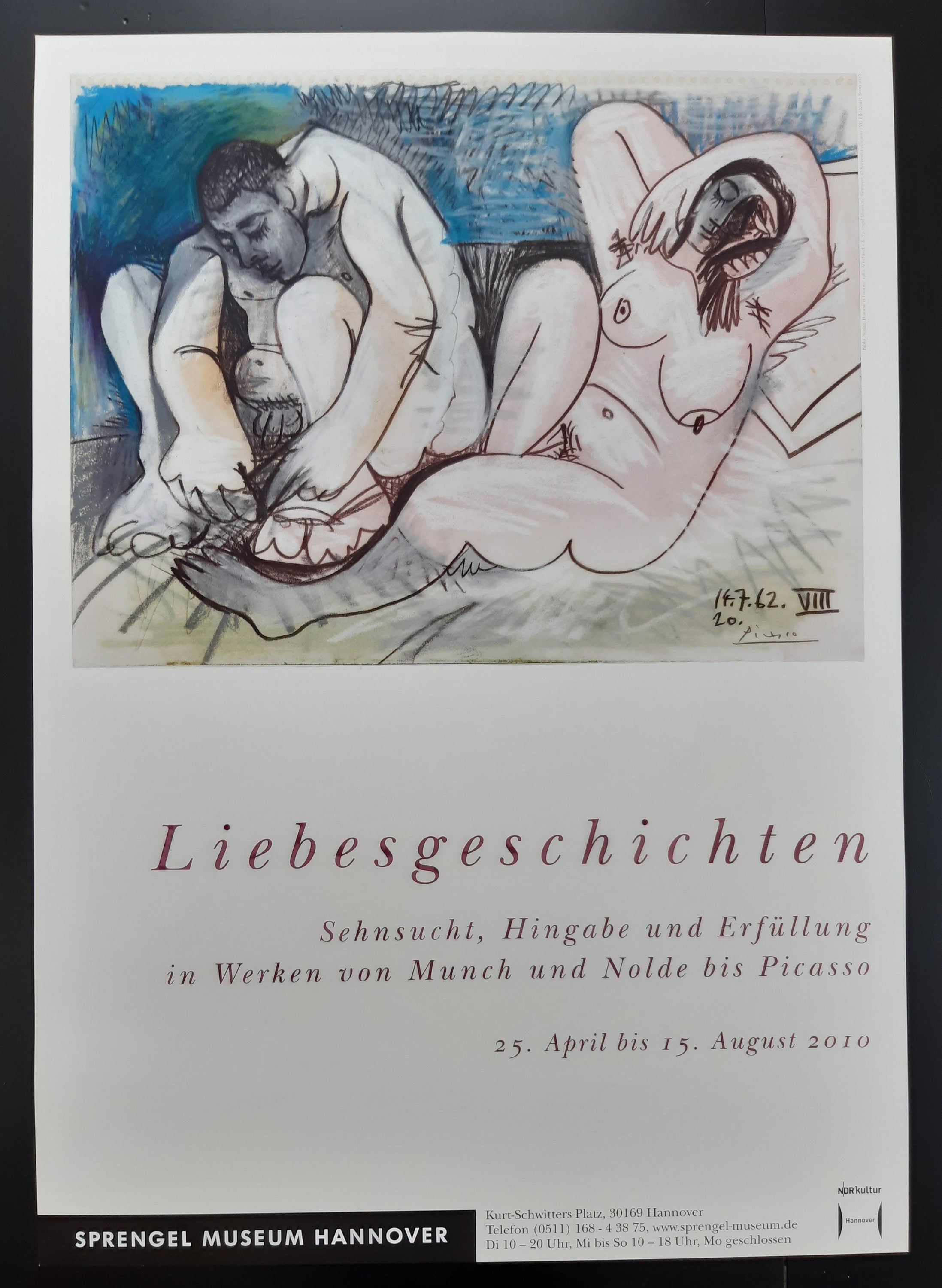Plakat zur Picasso-Kunstausstellung - 59×84 cm (23.2"×33.1")