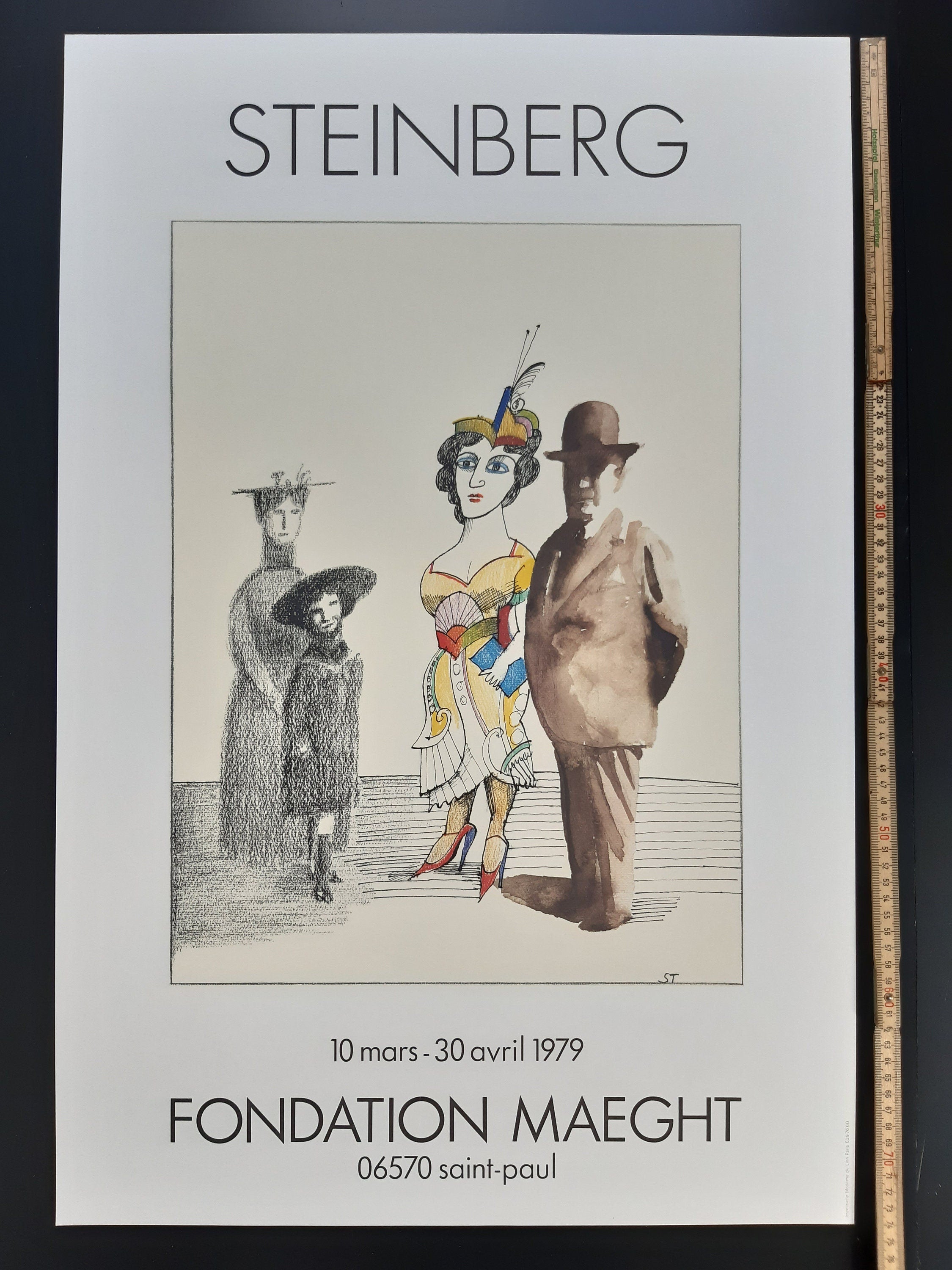 Saul Steinberg Original-Kunstplakat – 50 × 75 cm (19,7" × 29,5")