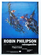 Robin Philipson signed original exhibition poster - 16.5"×23.4" (42×59.5cm)