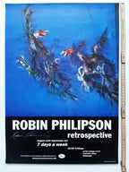 Robin Philipson signed original exhibition poster - 16.5"×23.4" (42×59.5cm)