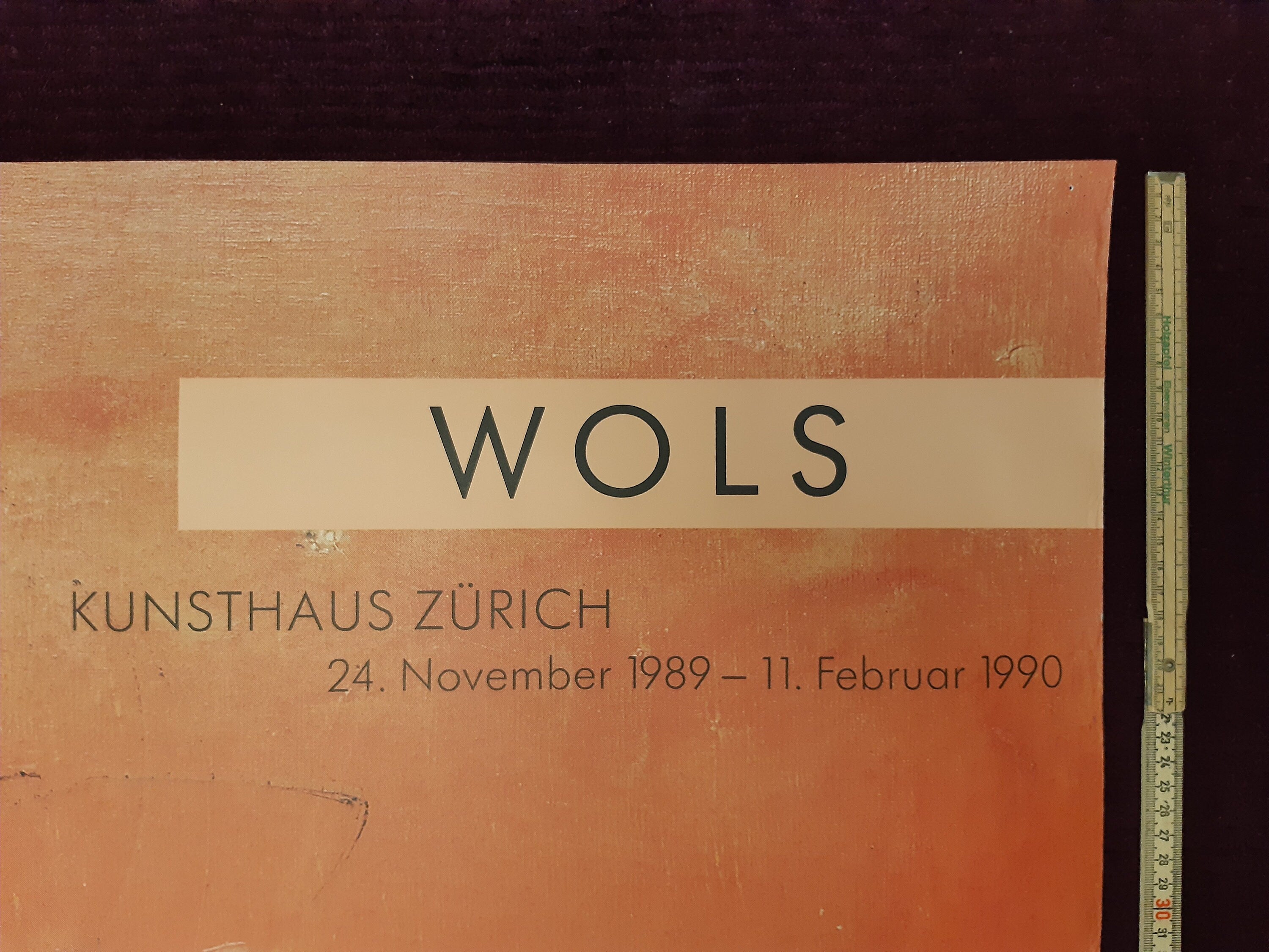 Affiche d'exposition d'œuvres originales de WOLS - 90×128 cm