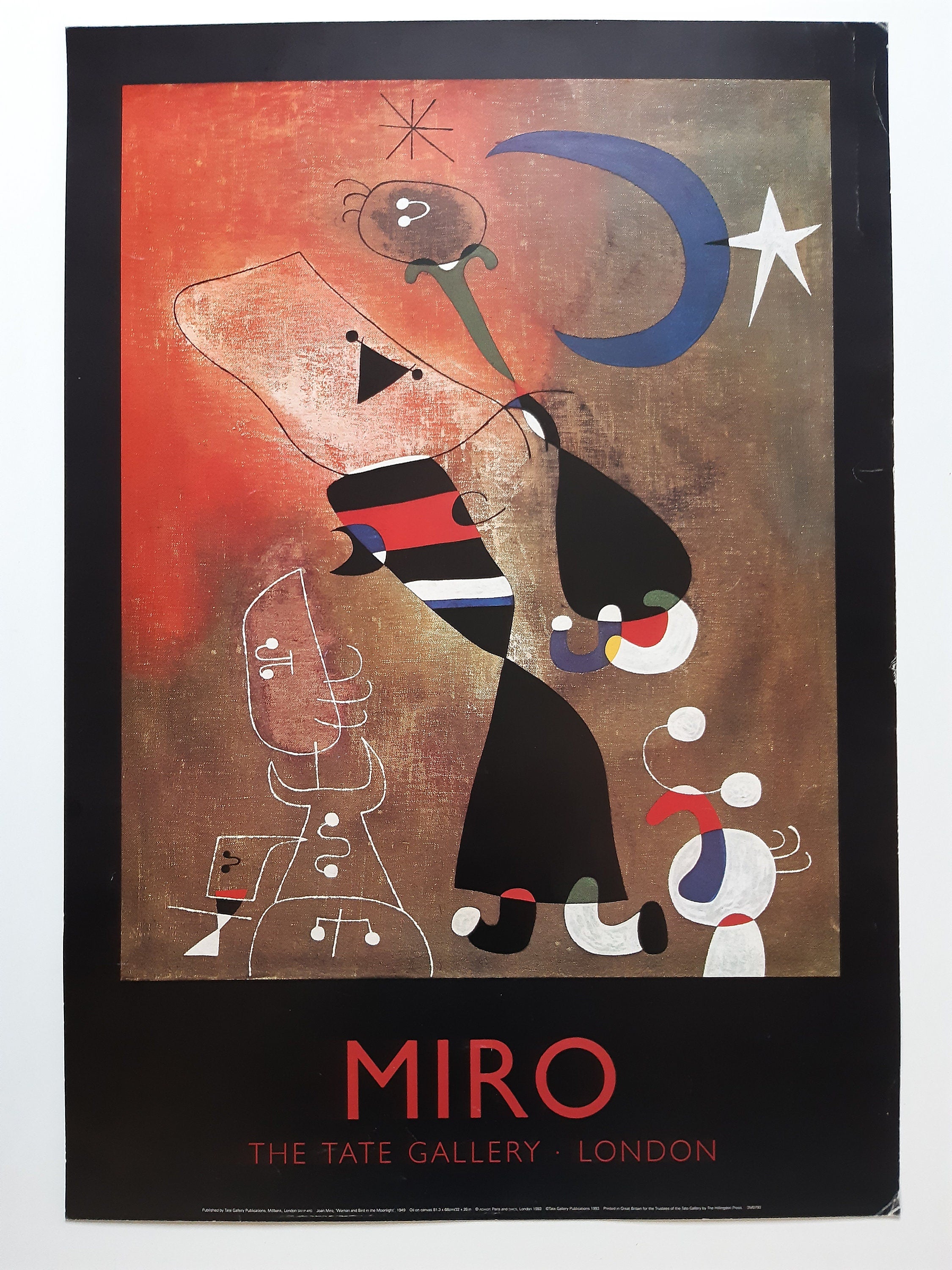 Miro Vintage Tate Gallery Kunstdruck - 19.9"×28.7" (50.5×73cm)
