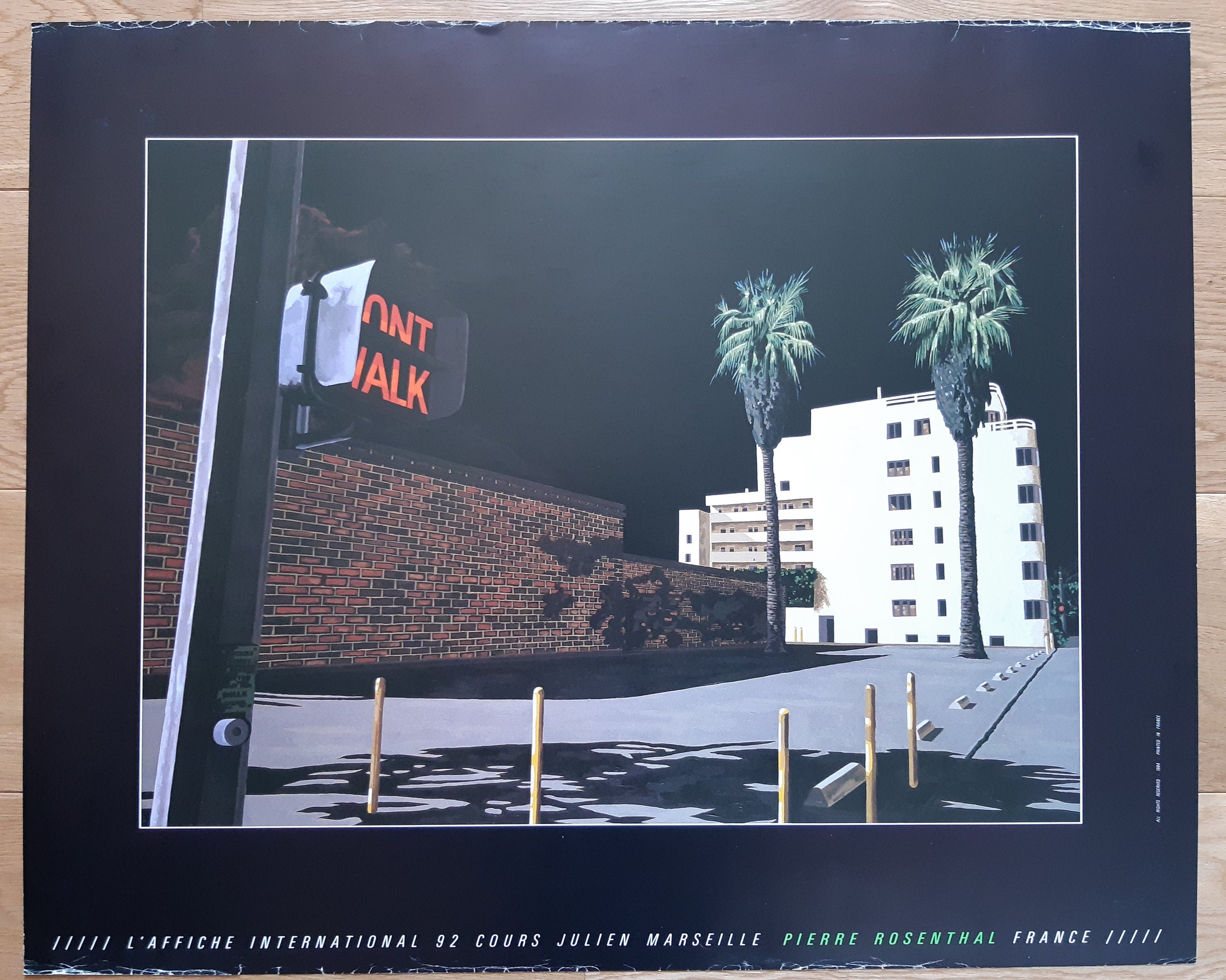 Pierre Rosenthal Vintage Original Kunstposter - 73,5×60cm