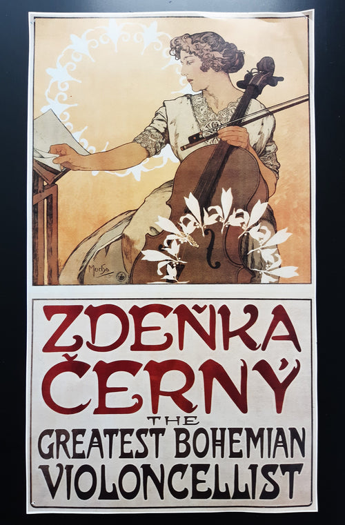 Alphonse Mucha art print - 10.6"×18.5" (27×47cm)