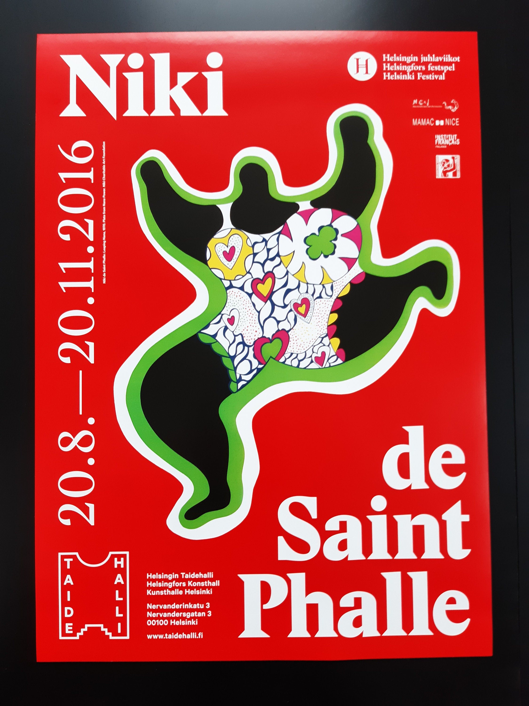 Niki de Saint Phalle art exhibition poster - 19.7"×27.6" (50×70cm)