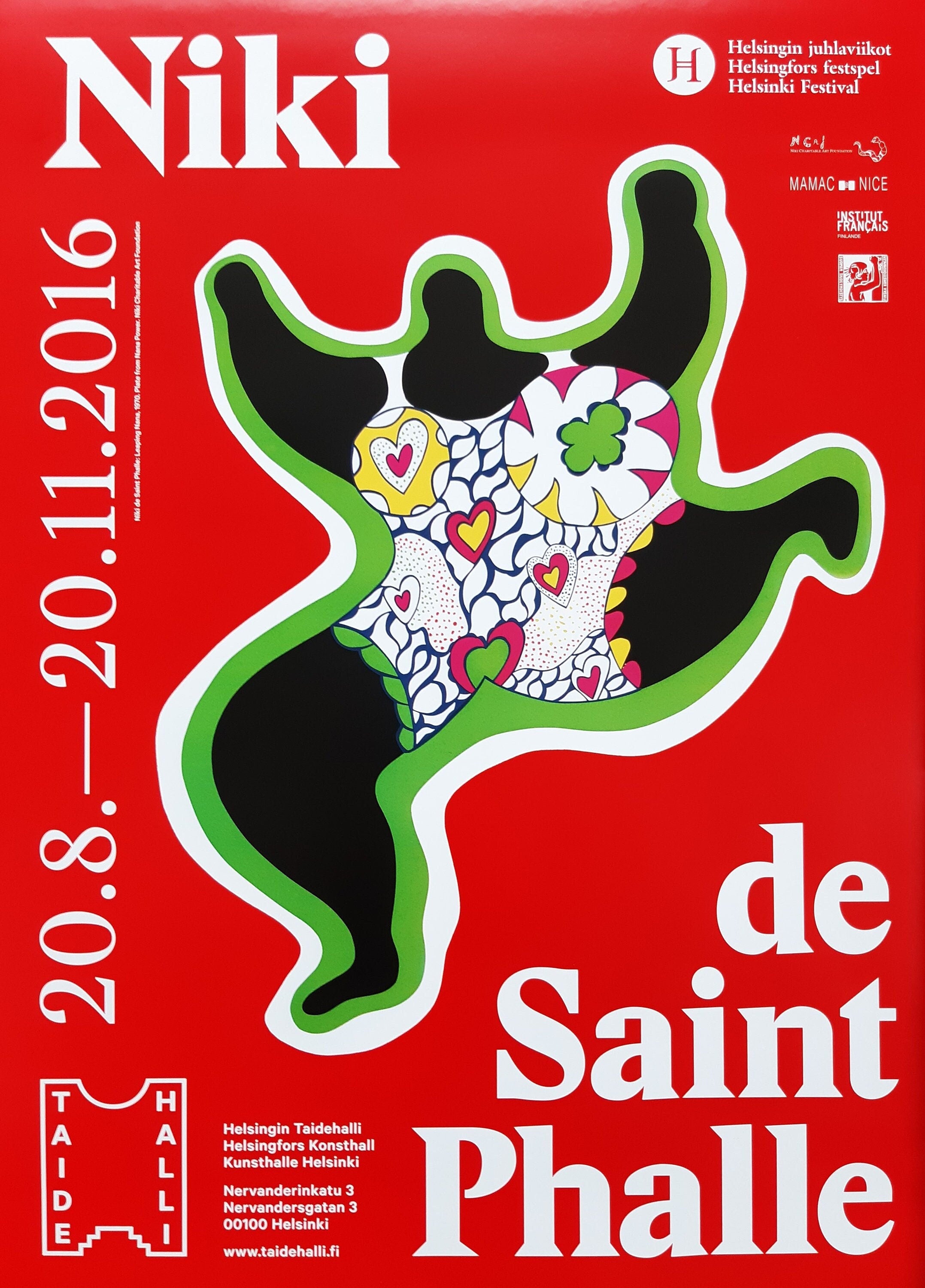 Niki de Saint Phalle art exhibition poster - 19.7"×27.6" (50×70cm)