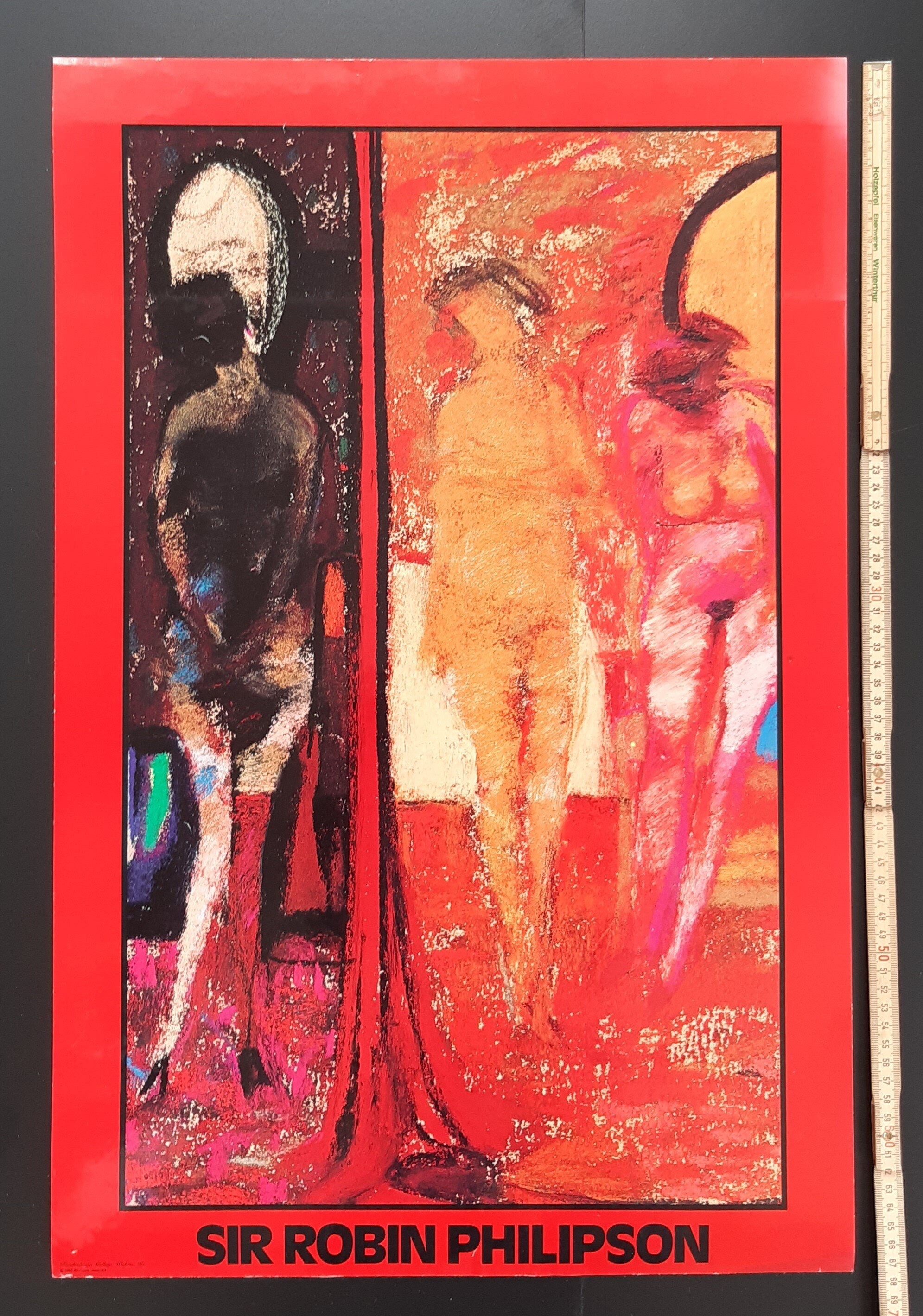 Robin Philipson originales Ausstellungsplakat – 45 × 68 cm