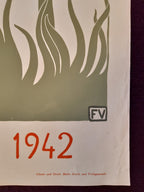 Felix Vallotton original 1942 art exhibition litho poster - 35.4"×50.4" (90×128cm)