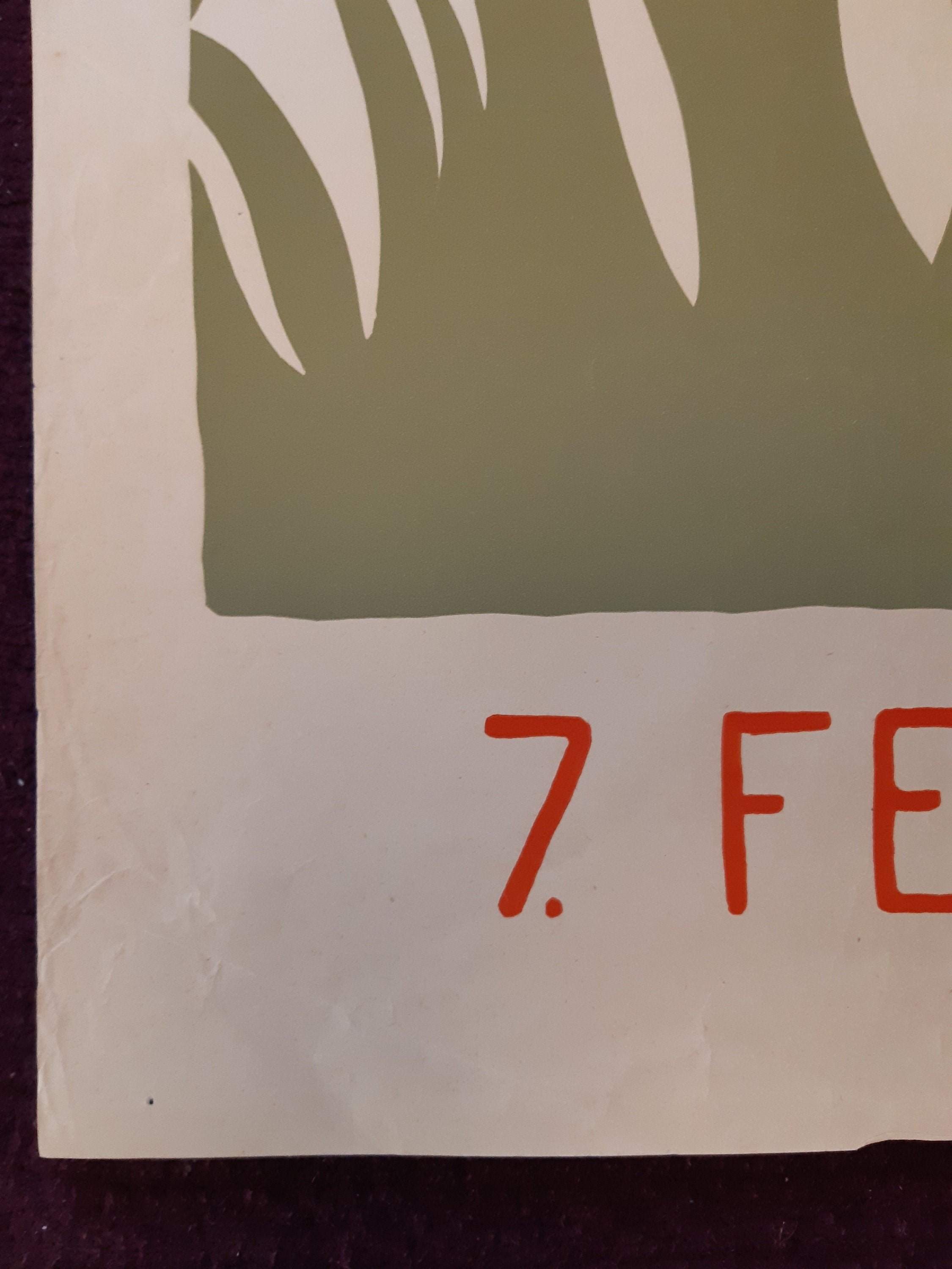 Felix Vallotton original 1942 art exhibition litho poster - 35.4"×50.4" (90×128cm)