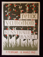 Felix Vallotton original 1942 art exhibition litho poster - 35.4"×50.4" (90×128cm)