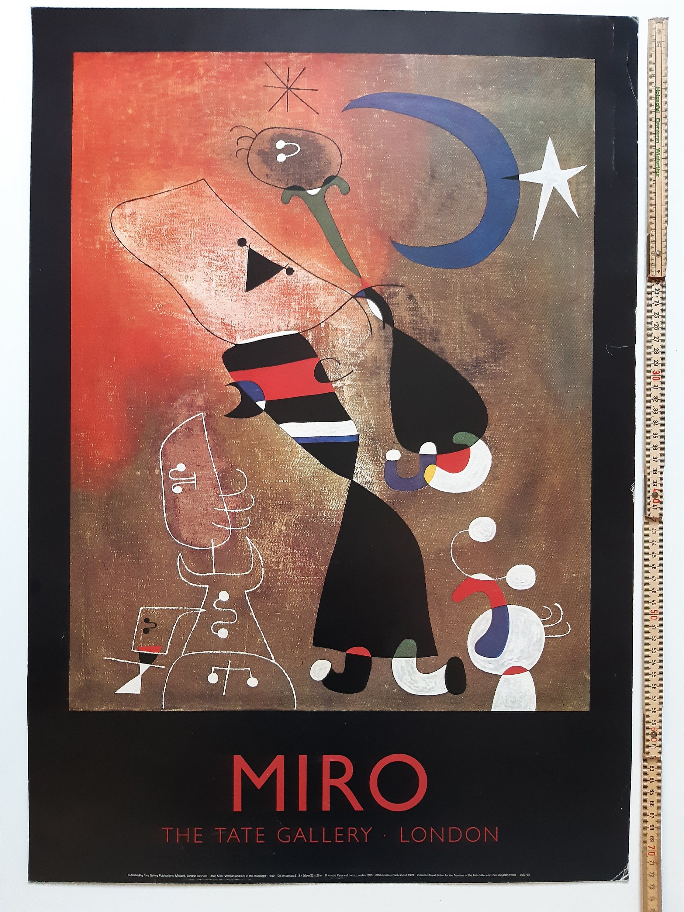 Miro Vintage Tate Gallery Kunstdruck - 19.9"×28.7" (50.5×73cm)