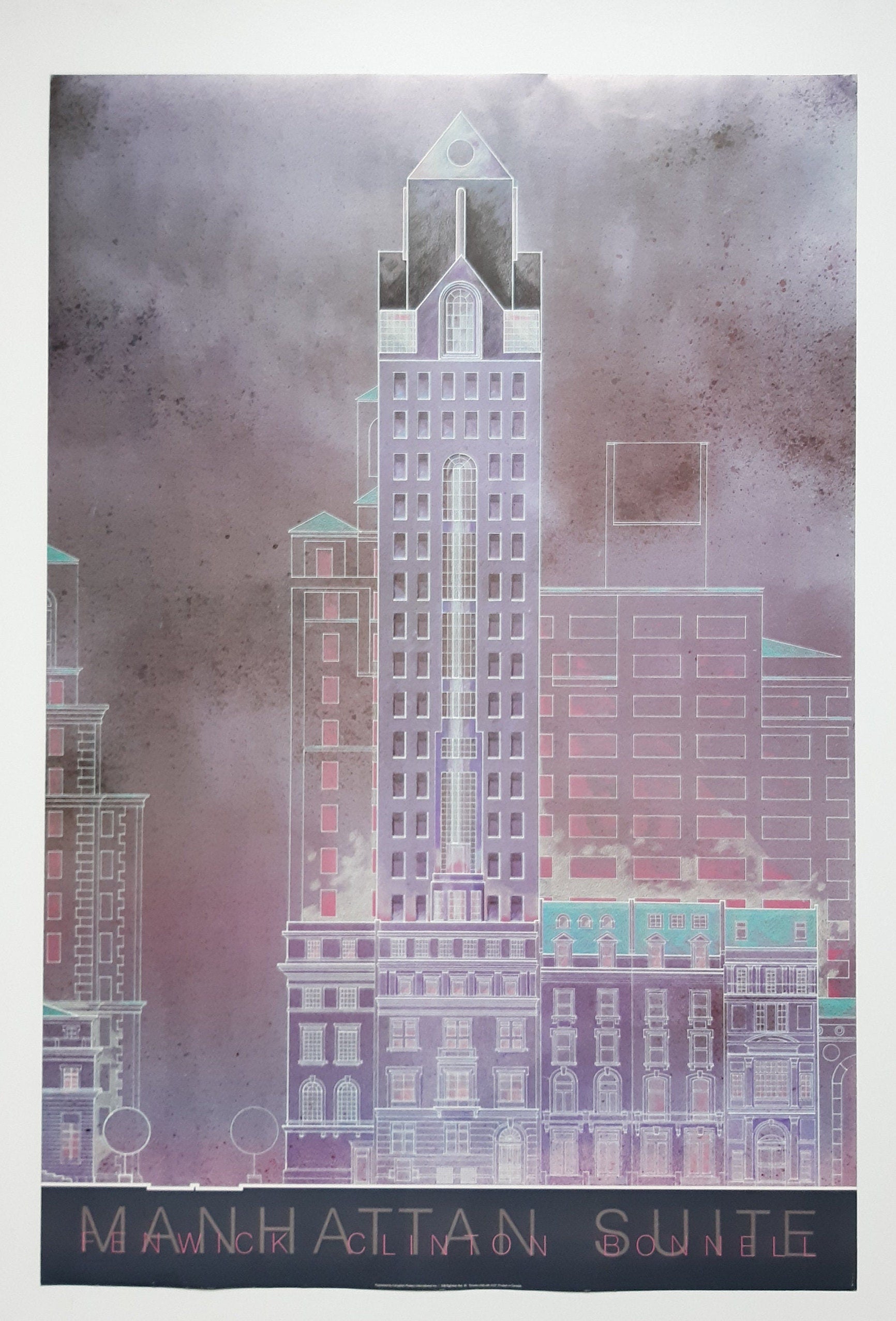 Fenwick Clinton Bonnell Manhattan Suite Kunstposter - 24.0"×35.8" (61×91cm)