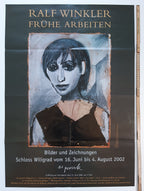 A. R. Penck original art exhibition poster folded - 23.4"×33.1" (59.5×84cm)