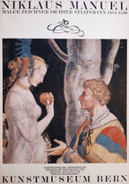 Niklaus Manuel original vintige art exhibition poster - 35.2"×50.4" (89.5×128cm)