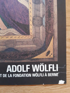 Affiche d'exposition d'œuvres originales d'Adolf Wölfli - 89,5 × 125 cm