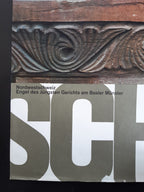 Swiss vintage museum exhibition poster medieval sculpture - 25.2"×40.2" (64×102cm)