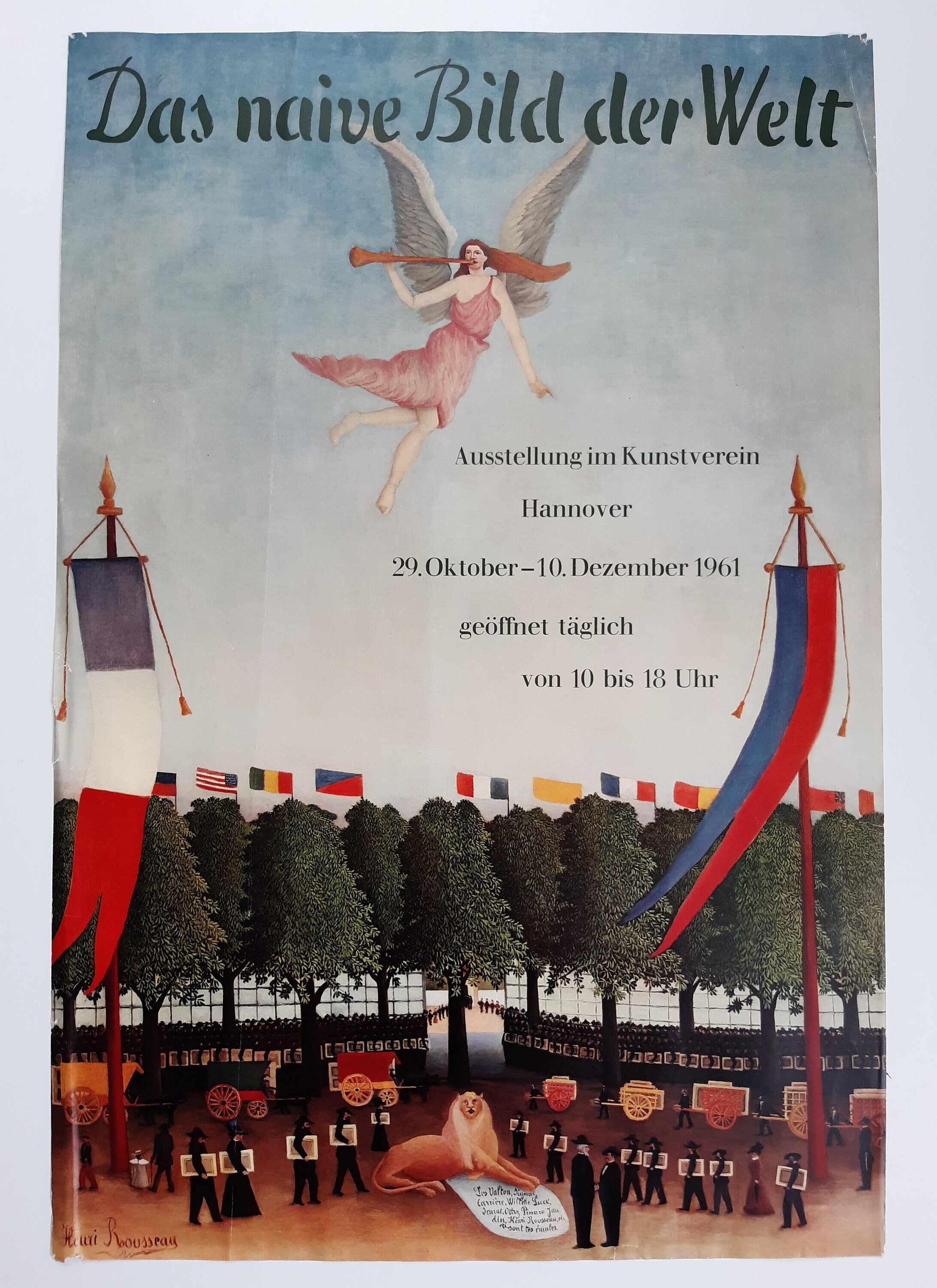 Henri Rousseau vintage original art poster - 22.2"×33.1" (56.5×84cm)