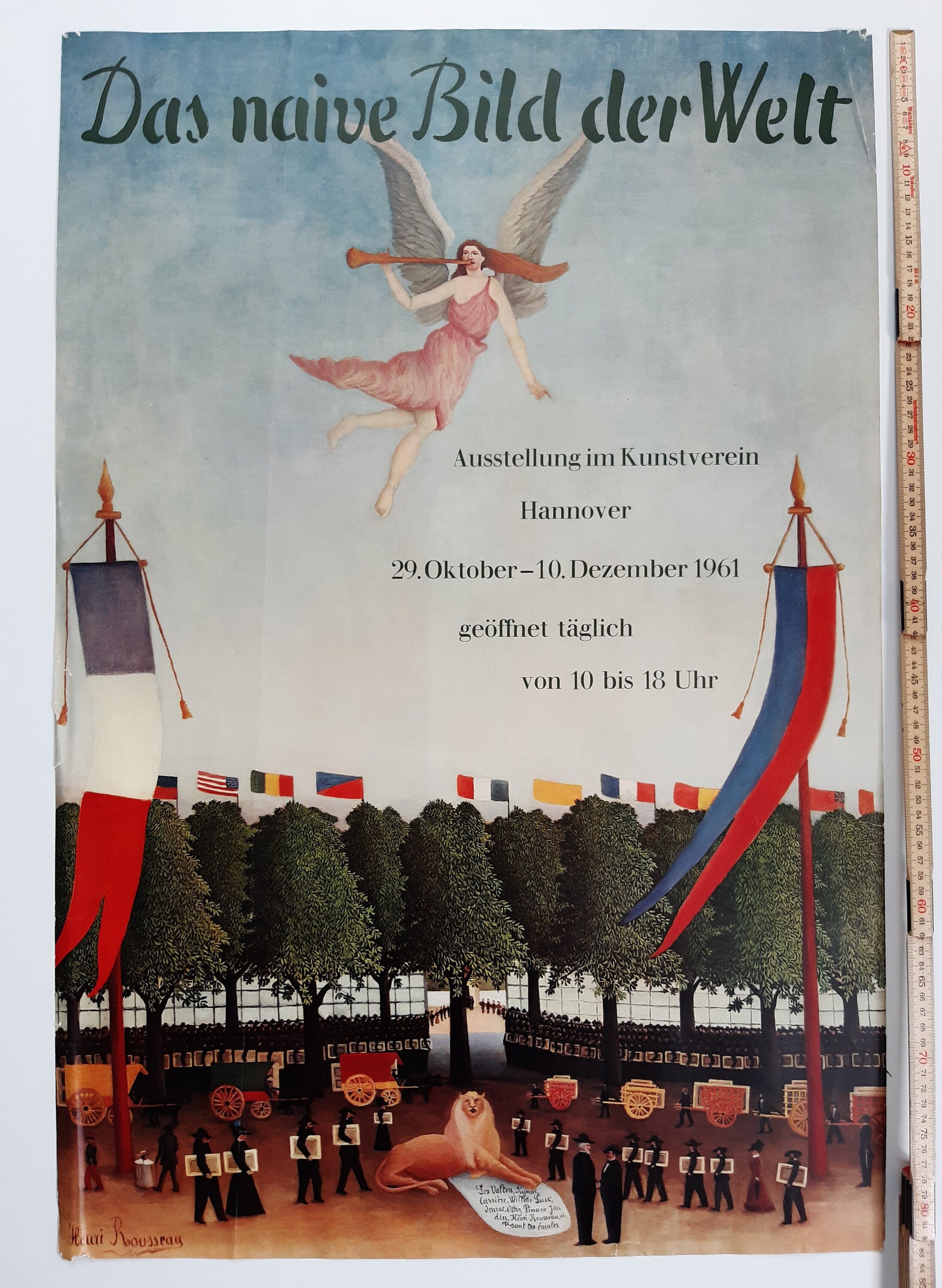 Henri Rousseau Vintage Original Kunstplakat - 56,5×84 cm (22.2"×33.1")