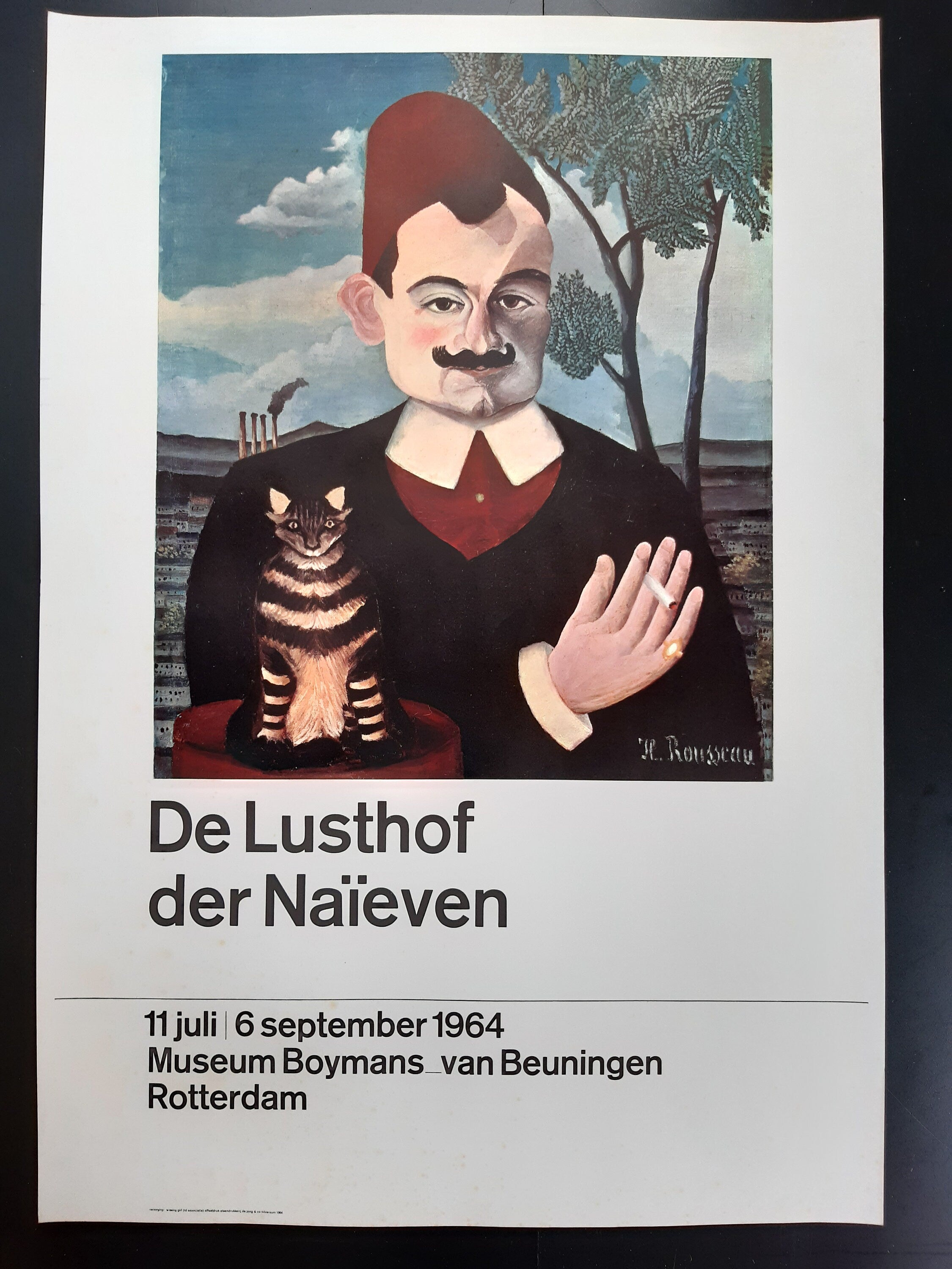 Henri Rousseau vintage original art poster - 19.7"×28.3" (50×72cm)