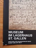 Affiche d'exposition d'œuvres originales d'Adolf Wölfli - 89,5×128cm