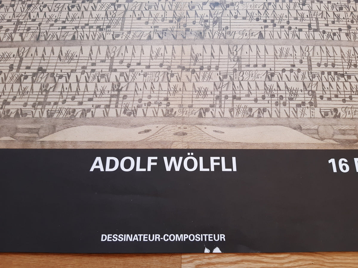 Beautiful Adolf Adolf Wölfli original art exhibition poster - 35.2