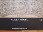 Affiche d'exposition d'œuvres originales d'Adolf Wölfli - 89,5×128cm