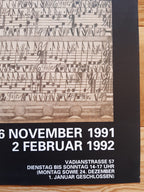 Affiche d'exposition d'œuvres originales d'Adolf Wölfli - 89,5×128cm