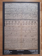 Affiche d'exposition d'œuvres originales d'Adolf Wölfli - 89,5×128cm
