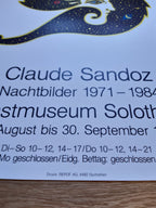 Claude Sandoz original art exhibition poster - 18.9"×26.8" (48×68cm)