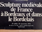 Swiss vintage museum exhibition poster medieval sculpture - 35.0"×50.4" (89×128cm)