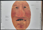 Swiss vintage culture museum poster carneval naive native mask - 33.1"×23.4" (84×59.4cm)
