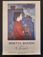 Misetta Bozzini Original-Kunstausstellung Plakat - 45×64cm (17,7"×25,2")