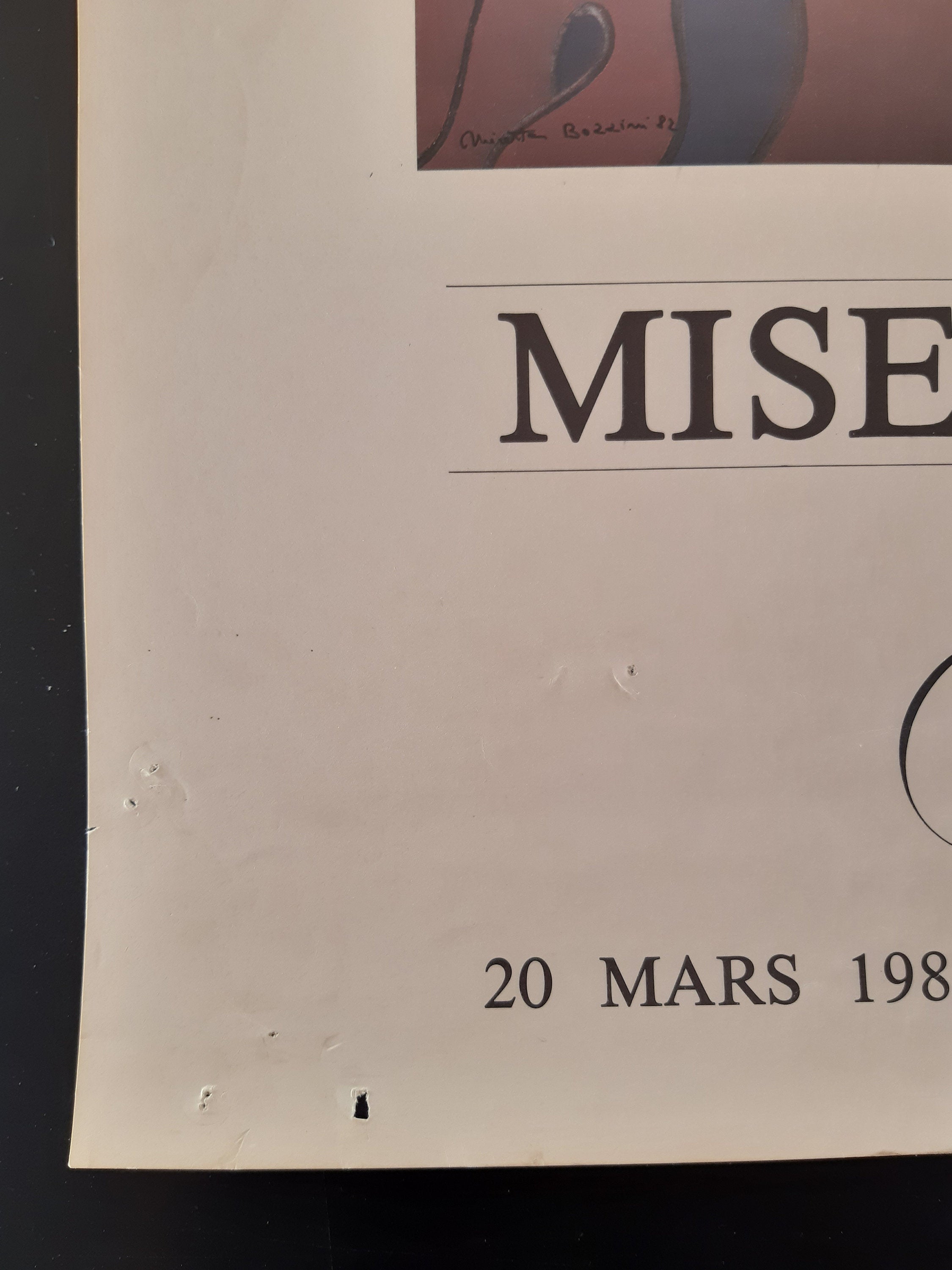 Misetta Bozzini Original-Kunstausstellung Plakat - 45×64cm (17,7"×25,2")