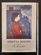 Misetta Bozzini Original-Kunstausstellung Plakat - 45×64cm (17,7"×25,2")