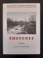 Jaques Thevenet original art exhibition poster - 18.1"×24.4" (46×62cm)
