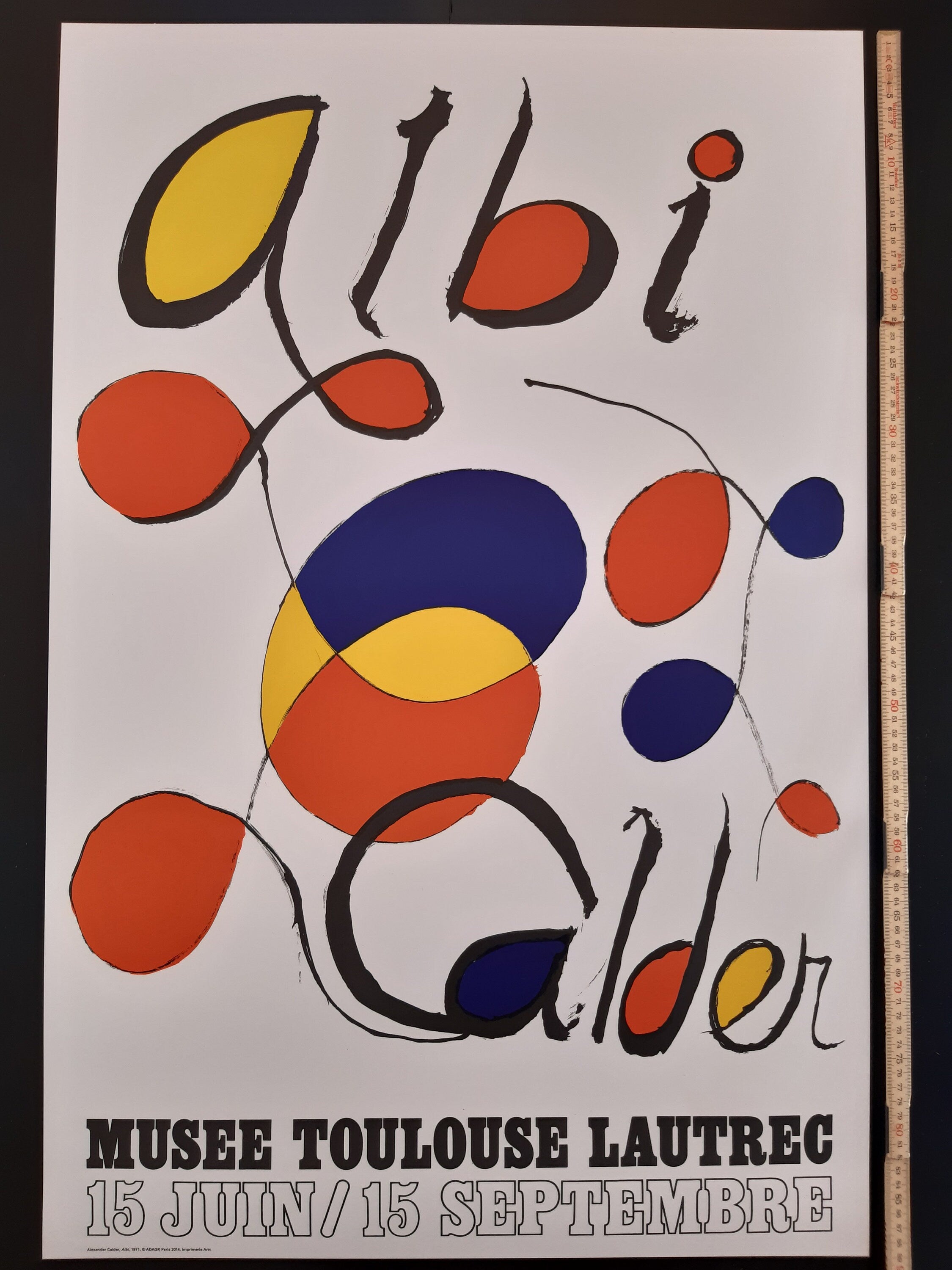 Original-Kunstposter von Calder – 59,7 × 90 cm