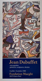 Jean Dubuffet original art poster - 16.1"×32.5" (41×82.5cm)