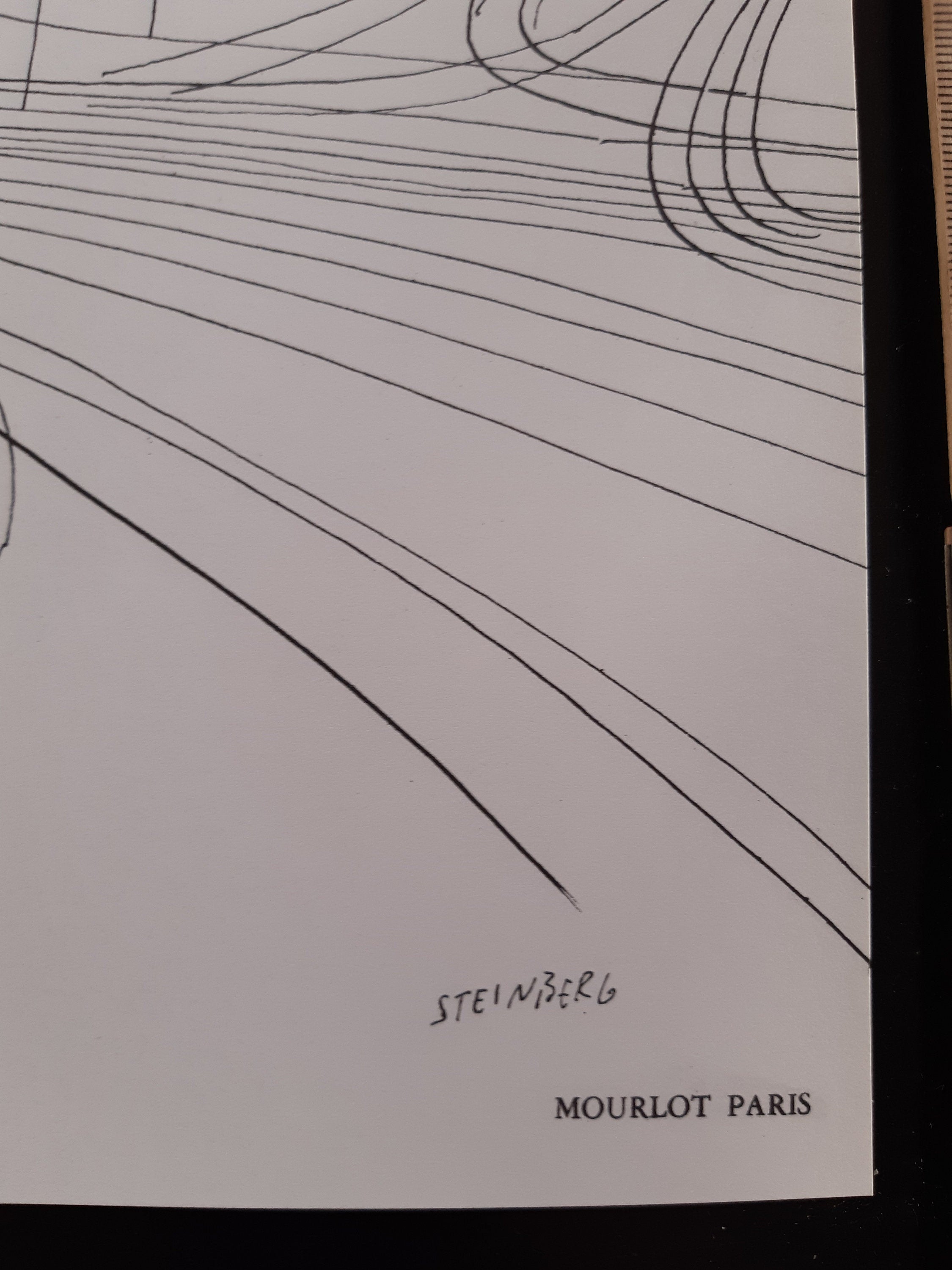 Saul Steinberg Original-Kunstdruckposter – 46,5 × 65 cm