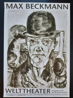 Max Beckmann art exhibition poster - 23.4"×33.1" (59.4×84cm)