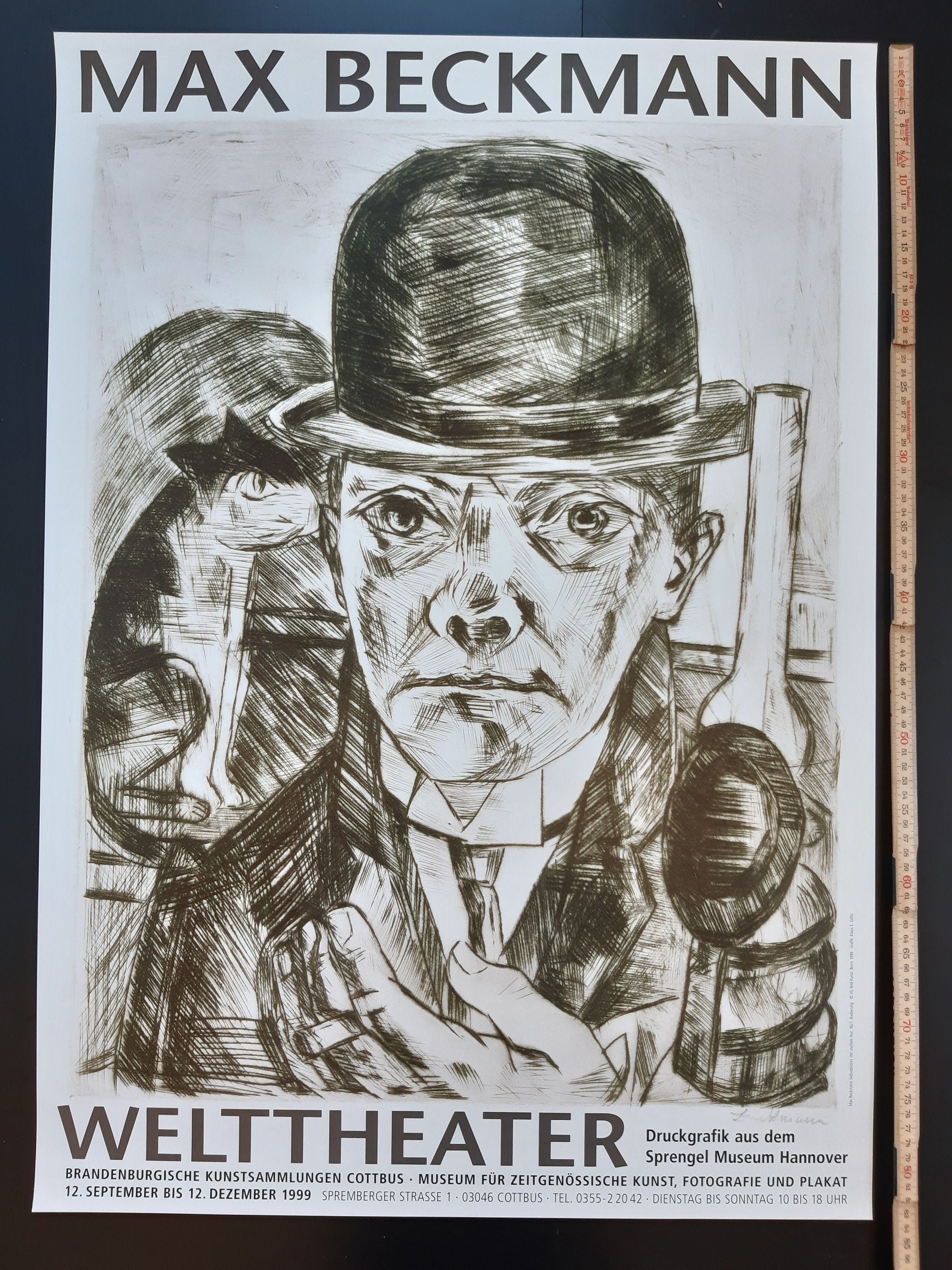 Max Beckmann art exhibition poster - 23.4"×33.1" (59.4×84cm)