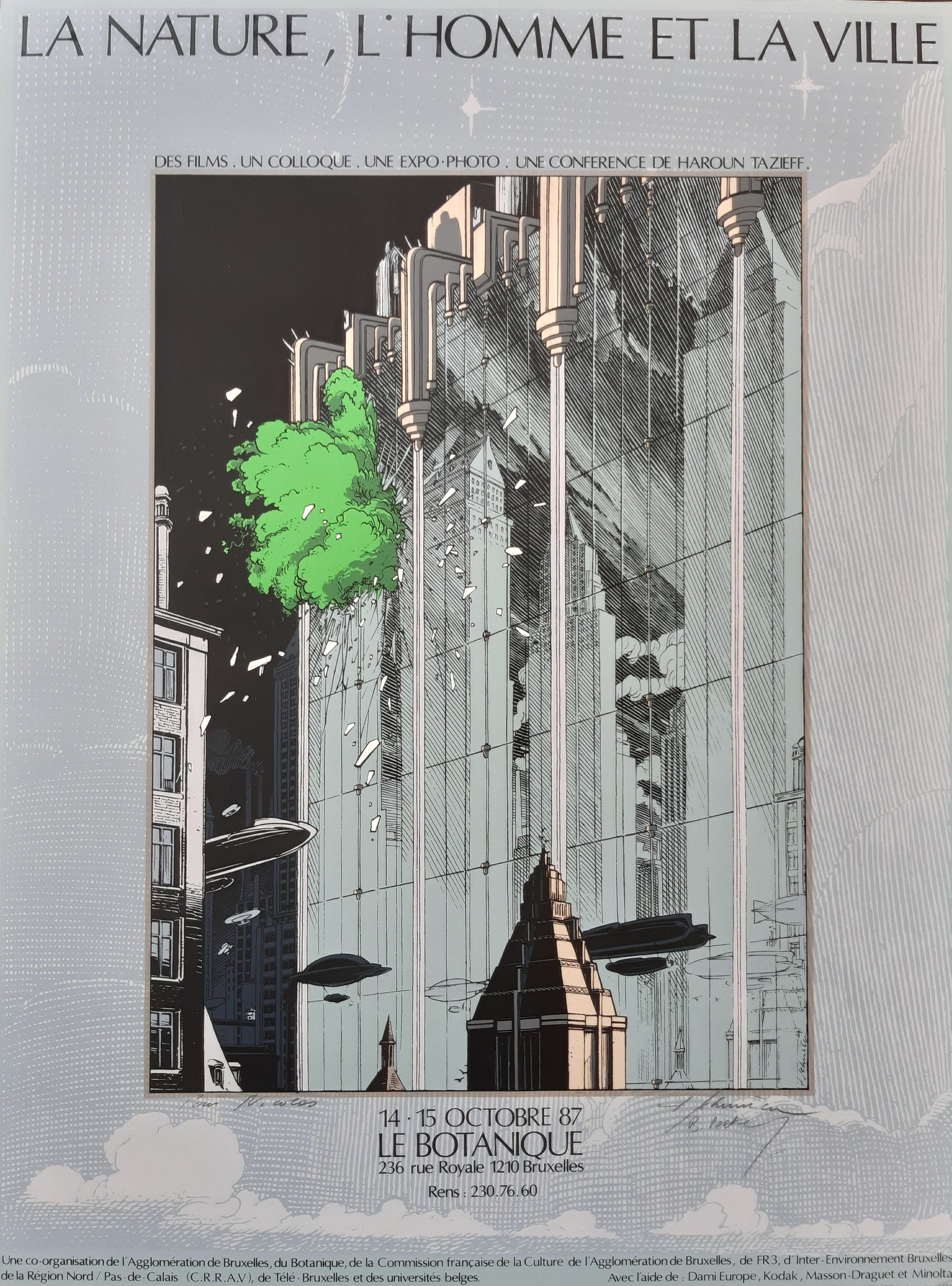 Original Plakatentwurf von Schuiten, handsigniert – 60×80 cm
